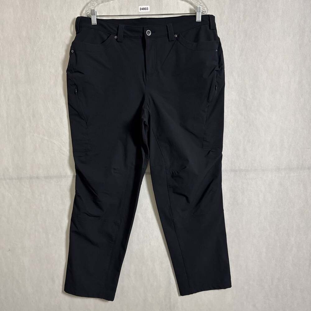 Duluth Trading Women's Size 16Wx29 Black Nylon Flexpedition Slim Fit Pants